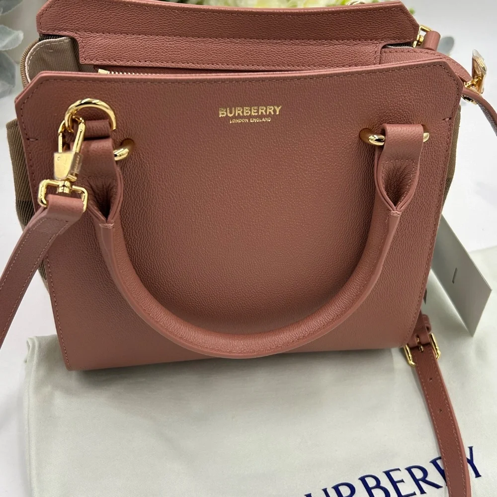Women’s Burberry, mini top handle, satchel handbag, detachable shoulder strap - Picture 7 of 15